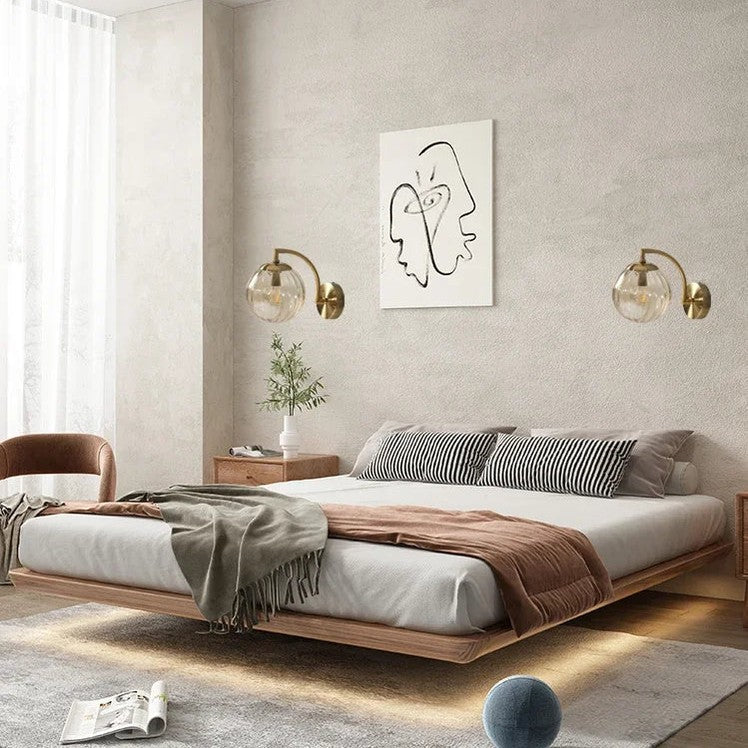 LumiVerre – Applique Murale LED en Verre, Design Élégant pour Salon et Couloir