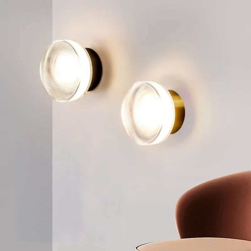 Applique LED Murale Ronde Métal Noir – Design Moderne 15W