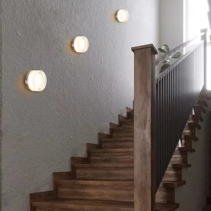 Applique LED Murale Ronde Métal Noir – Design Moderne 15W