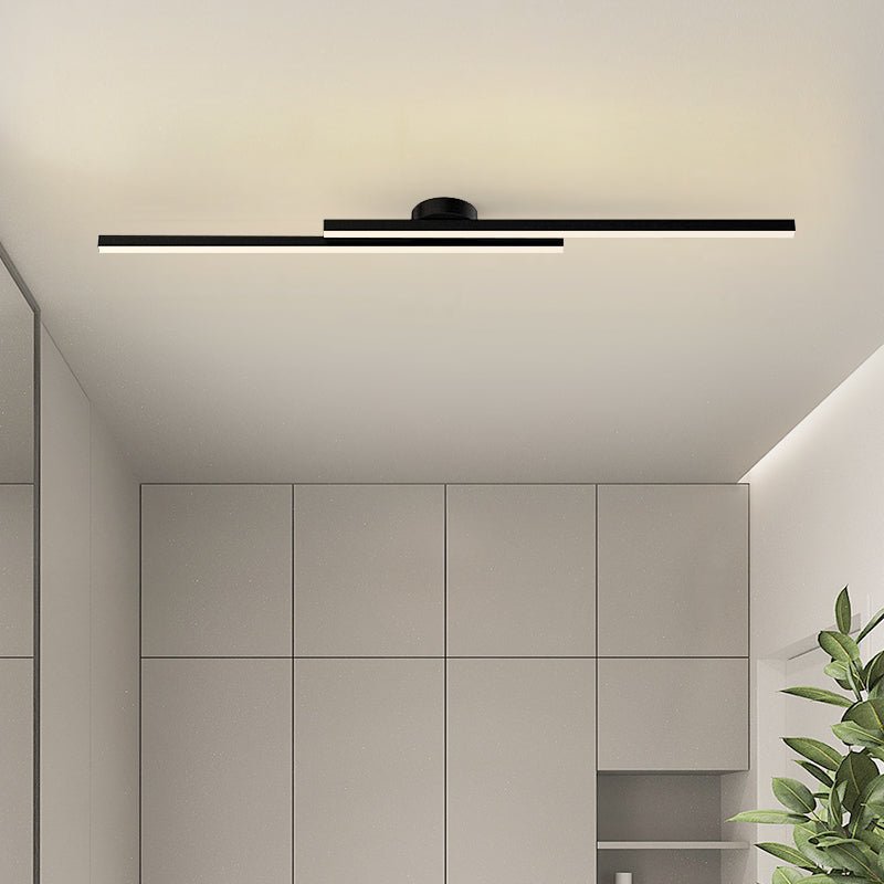 Plafonnier LED Moderne Aluminium Barre Semi-Encastré