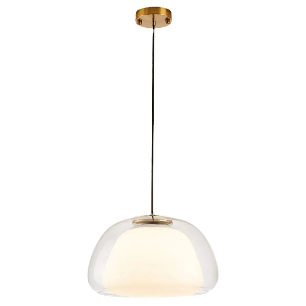Suspension Moderne Verre Opalin Style Jelly Déco