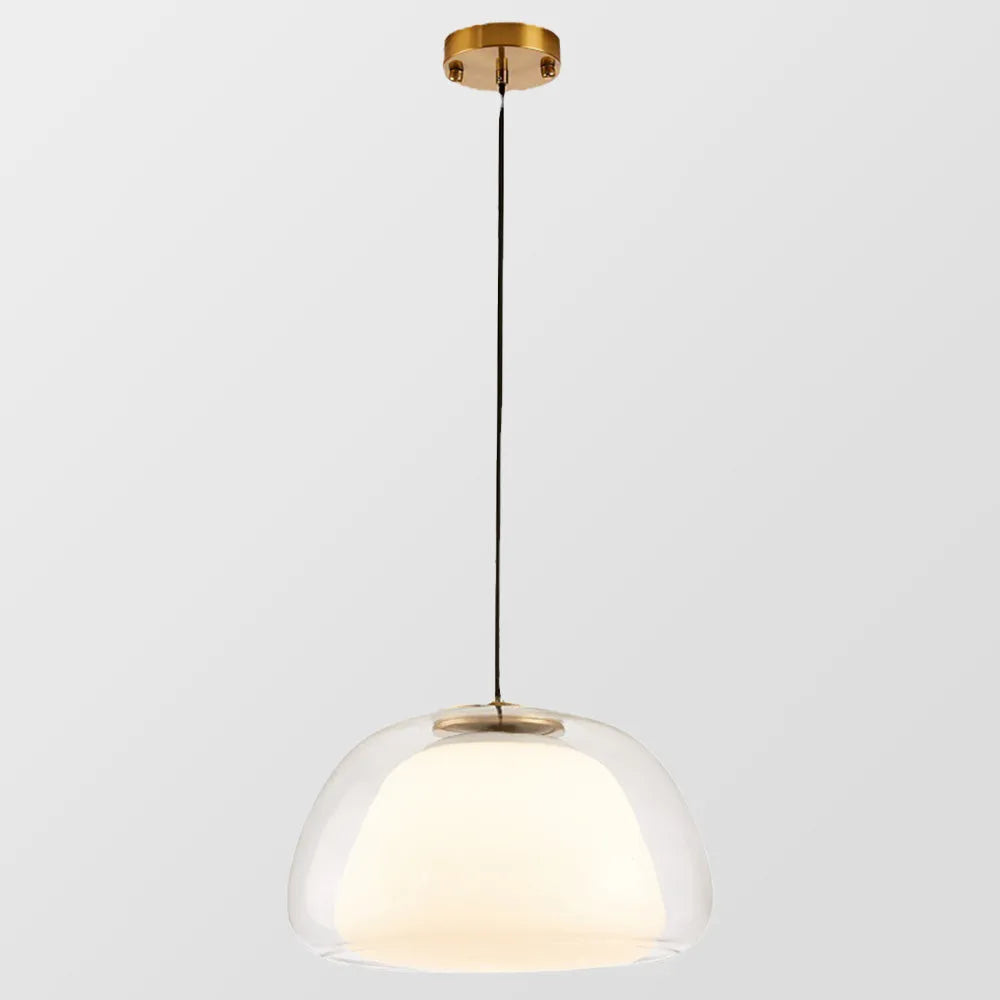 Suspension Moderne Verre Opalin Style Jelly Déco