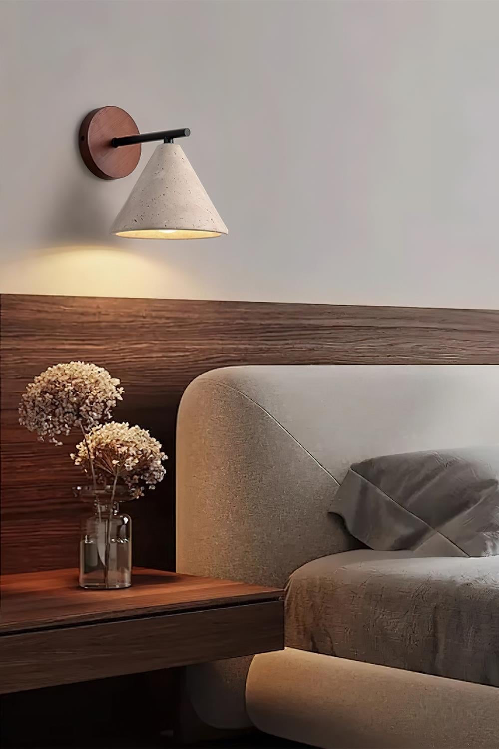 Applique Murale en Travertin – Élégance Naturelle Artisanale