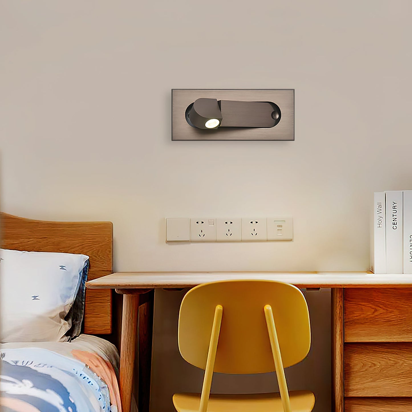Applique LED de Chevet Moderne – Tête Orientable
