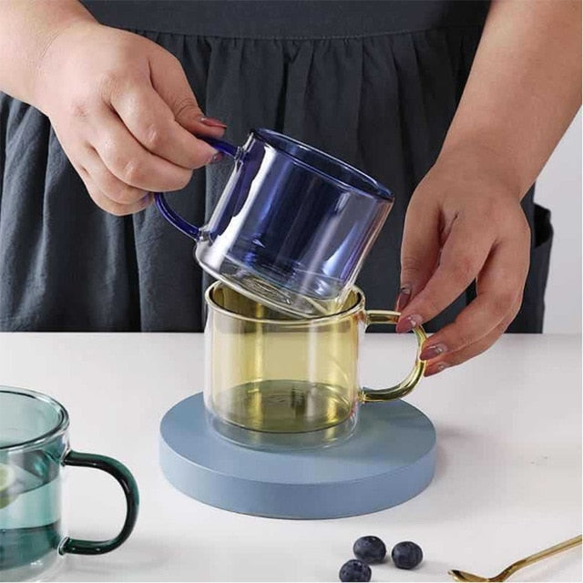 Mug Double Paroi en Verre Borosilicate 250ml