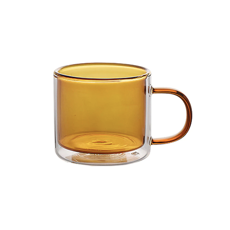 Mug Double Paroi en Verre Borosilicate 250ml