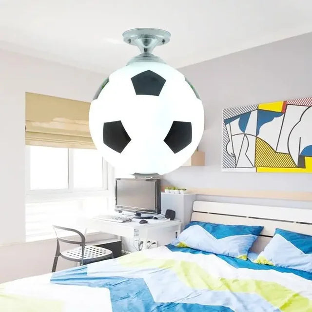 Plafonnier LED Enfant Ballon de Football, Chambre Sport