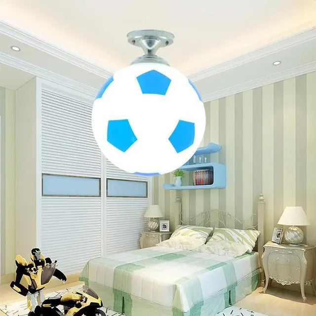 Plafonnier LED Enfant Ballon de Football, Chambre Sport