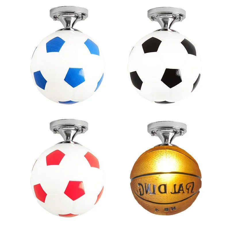 Plafonnier LED Enfant Ballon de Football, Chambre Sport