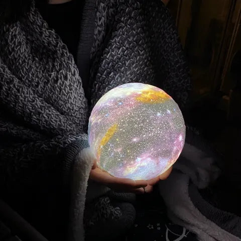 Galaxy Moon Lamp | Lampe Lune Galaxie