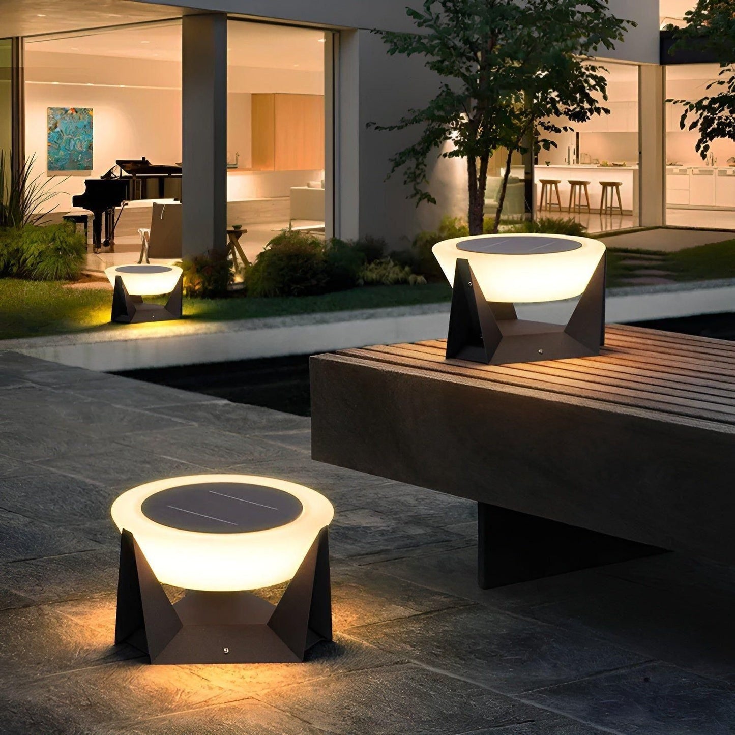 Lampe Solaire de Jardin Style Japonais – Éclairage Zen et Éco-Responsable pour Extérieur