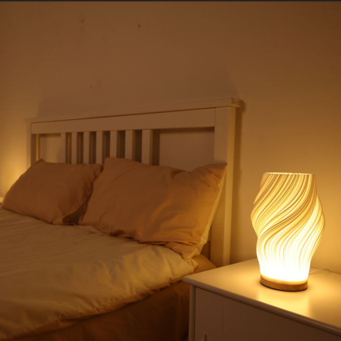 Lampe Serene Wavecrest | Design Apaisant et Élégant pour Votre Espace