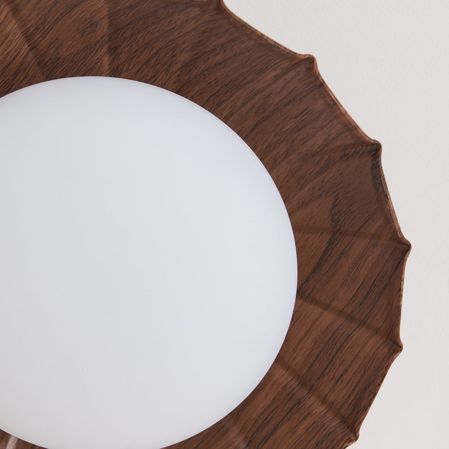 Plafonnier LED Nephele, 25cm, Blanc Chaud, Bois ou Beige