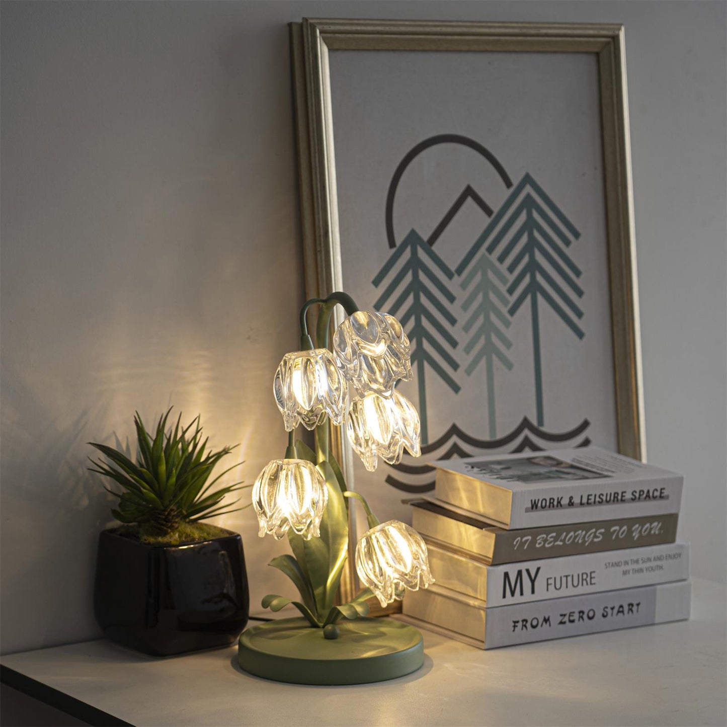 Lampe de Table Niya Verte | Éclairage Élégant et Moderne