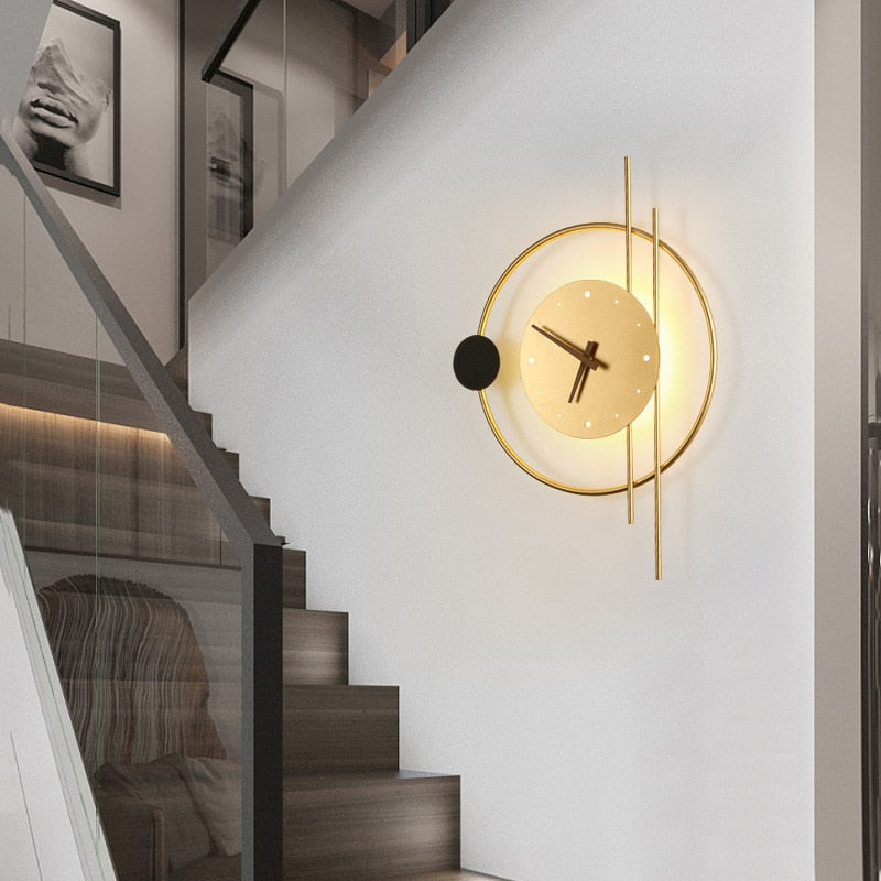 LumiClock – Horloge Murale LED Design pour une Décoration Moderne et Éclairage Ambiant