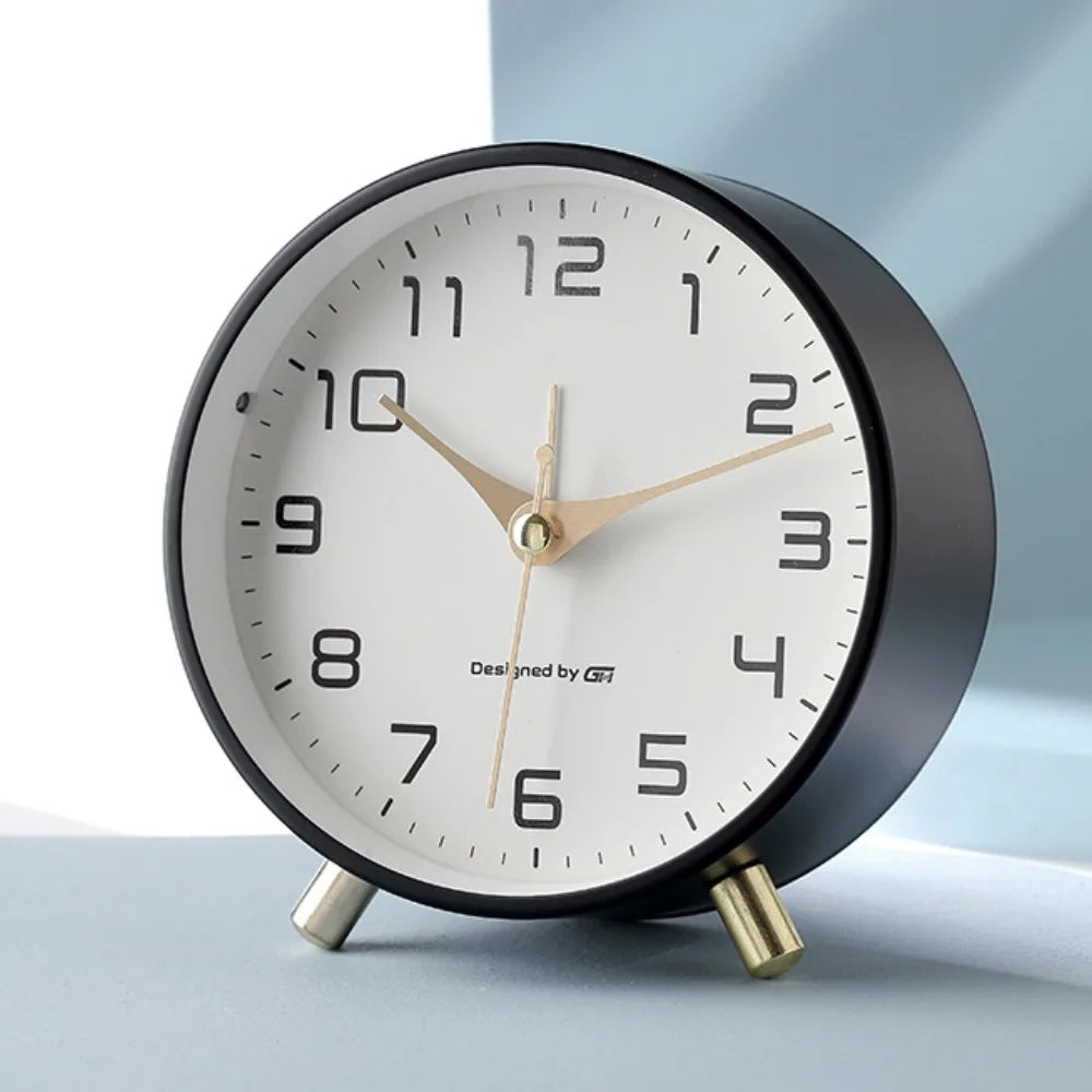 Horloge de Table Silencieuse au Style Scandinave Moderne