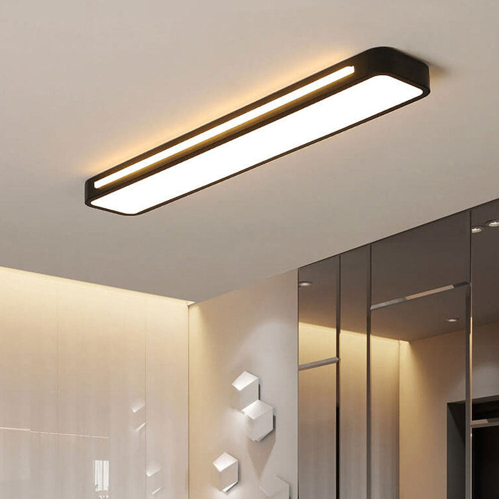 Plafonnier LED Long Minimaliste Nordique Salon/Chambre