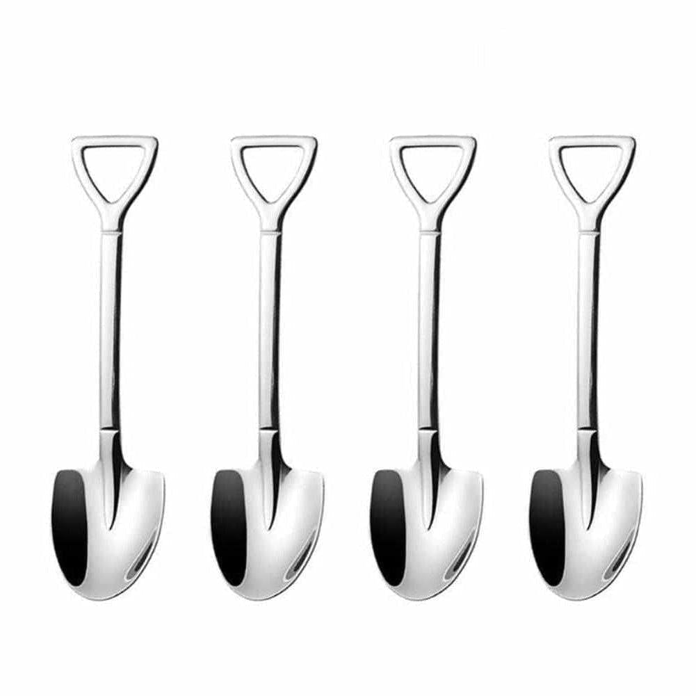 Ensemble de Cuillères Élégantes en Acier Inoxydable – Design Moderne pour Café, Thé et Desserts