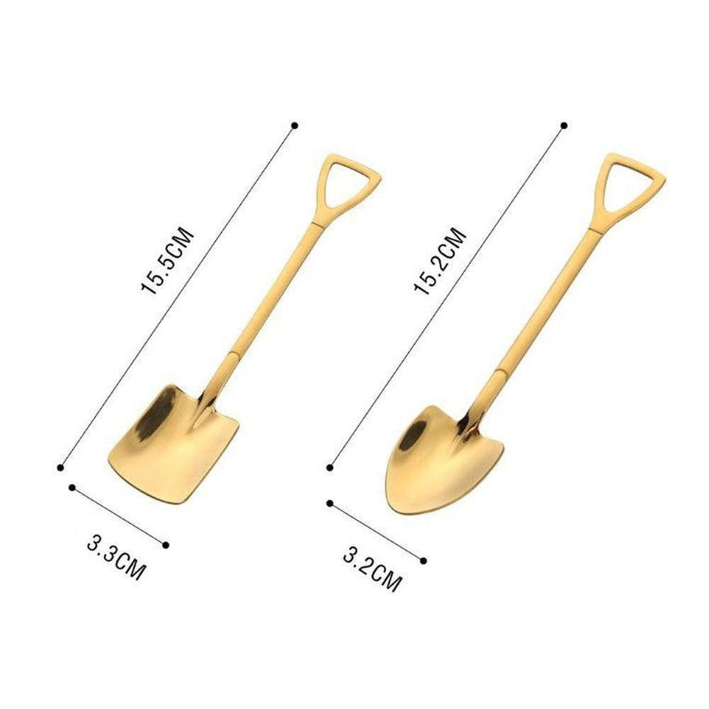Ensemble de Cuillères Élégantes en Acier Inoxydable – Design Moderne pour Café, Thé et Desserts