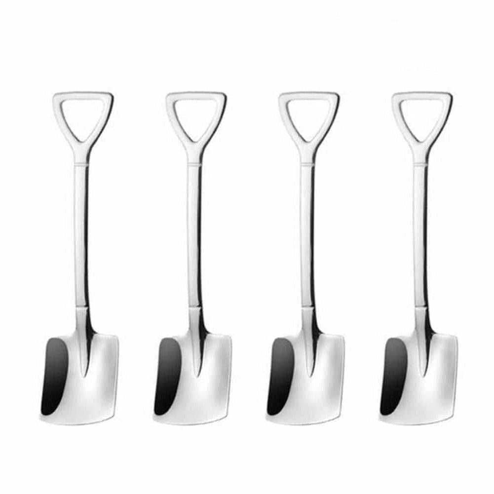 Ensemble de Cuillères Élégantes en Acier Inoxydable – Design Moderne pour Café, Thé et Desserts