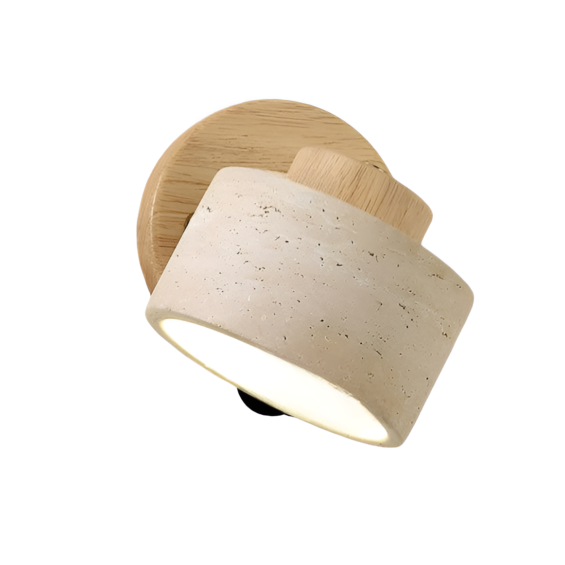 Applique Murale LED Minimaliste en Pierre Travertin