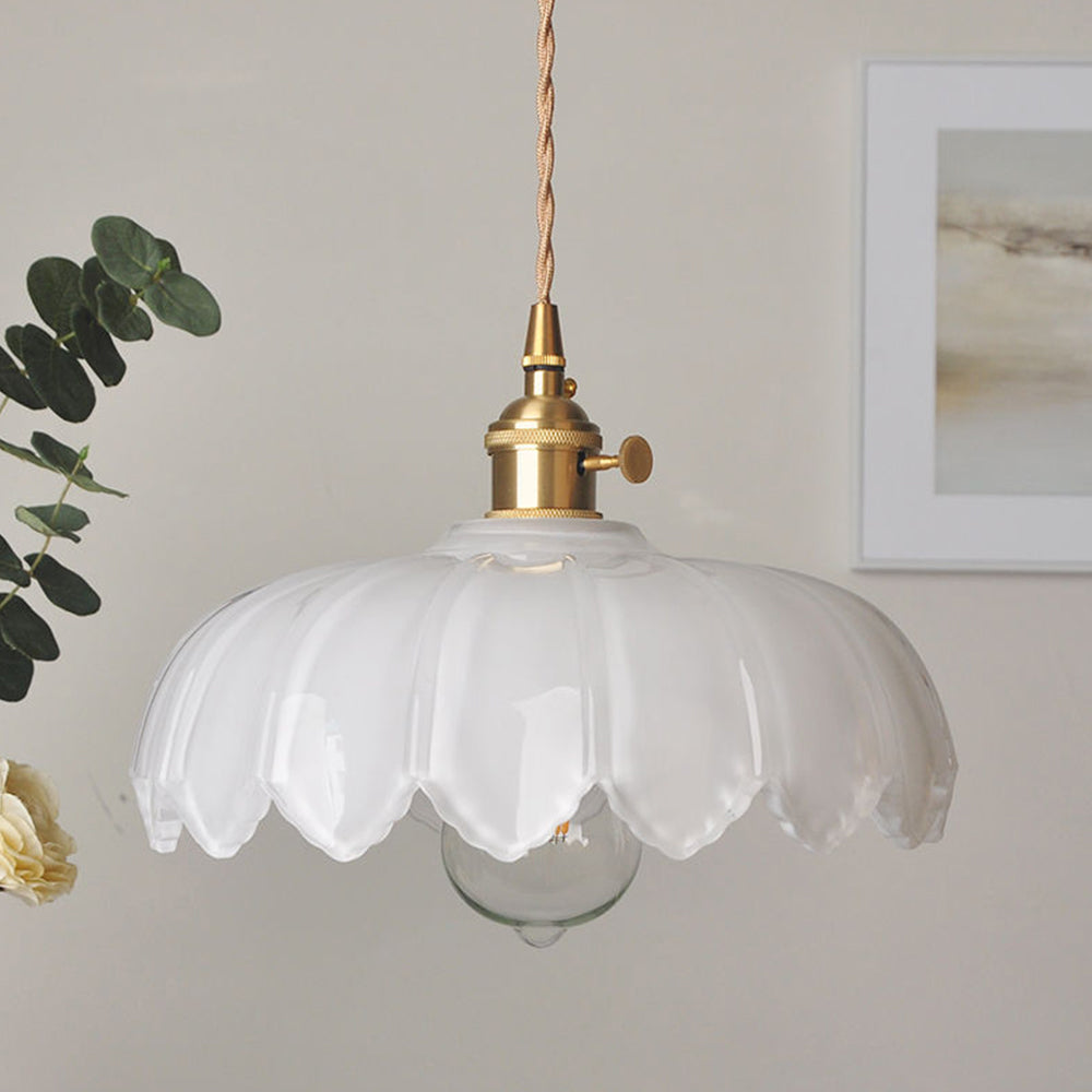Suspension Vintage Émaillée à Motif Floral | Charme Rétro et Élégance