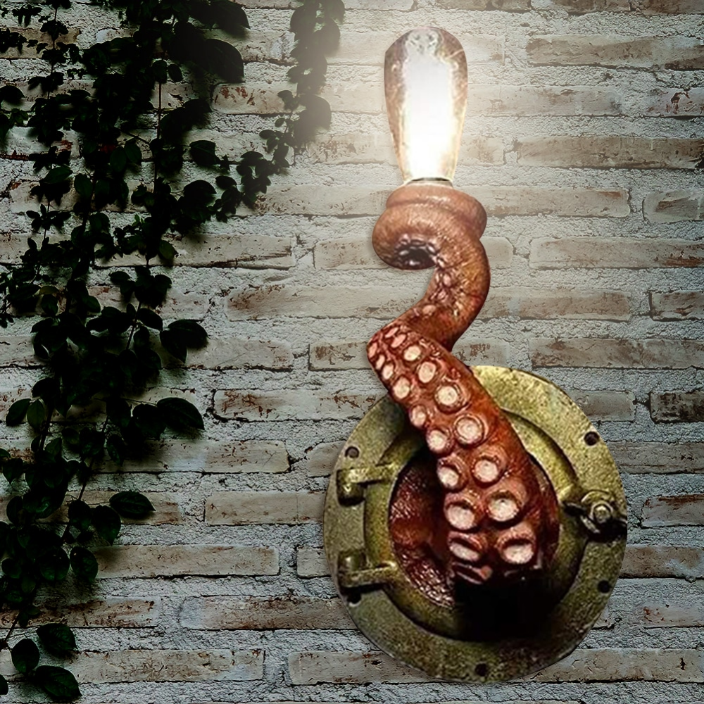 Lampe Murale Tentacule de Pieuvre – Éclairage Artistique Inspiré de l’Océan