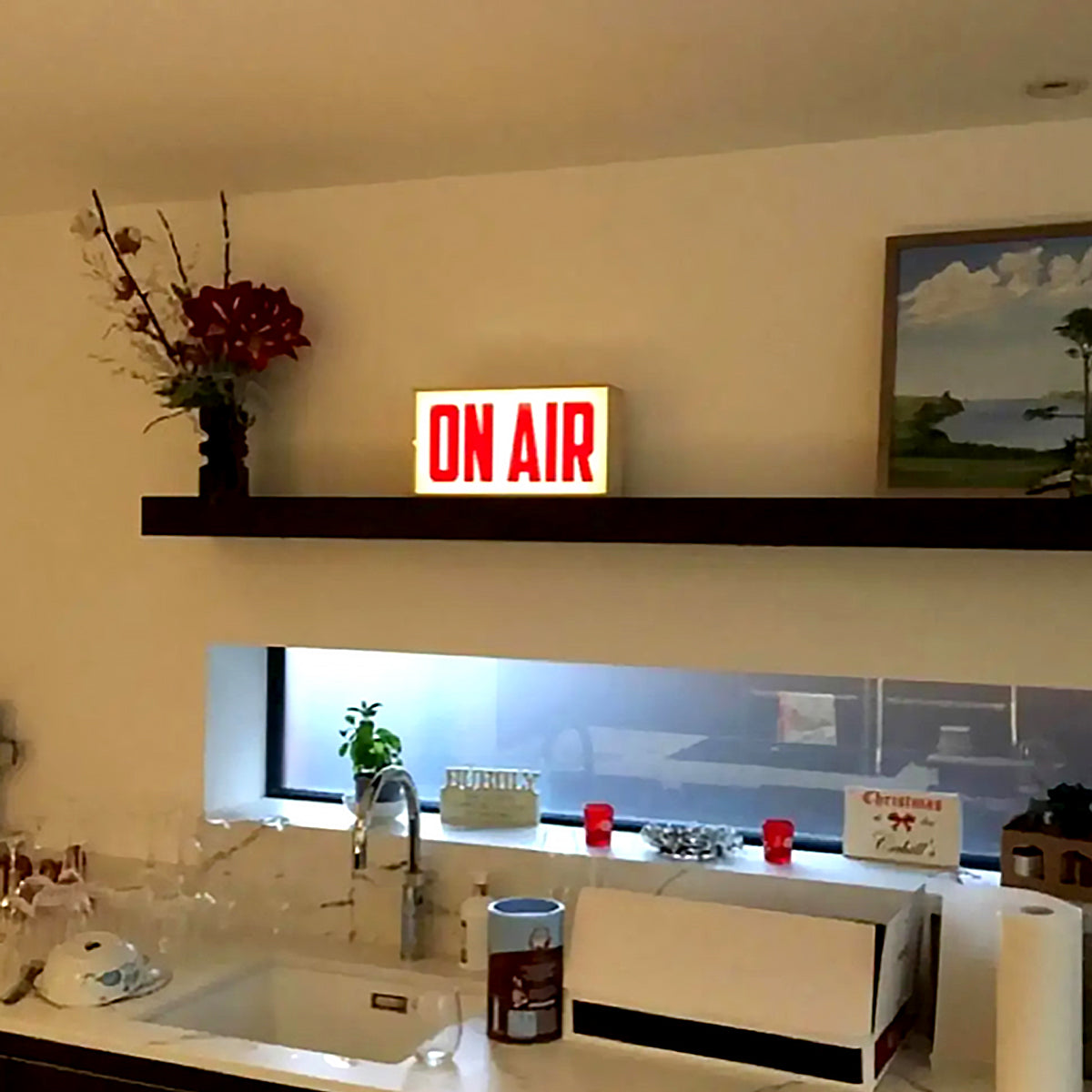 Lampe de table rétro lumineuse “On Air” – Style vintage pour une ambiance unique
