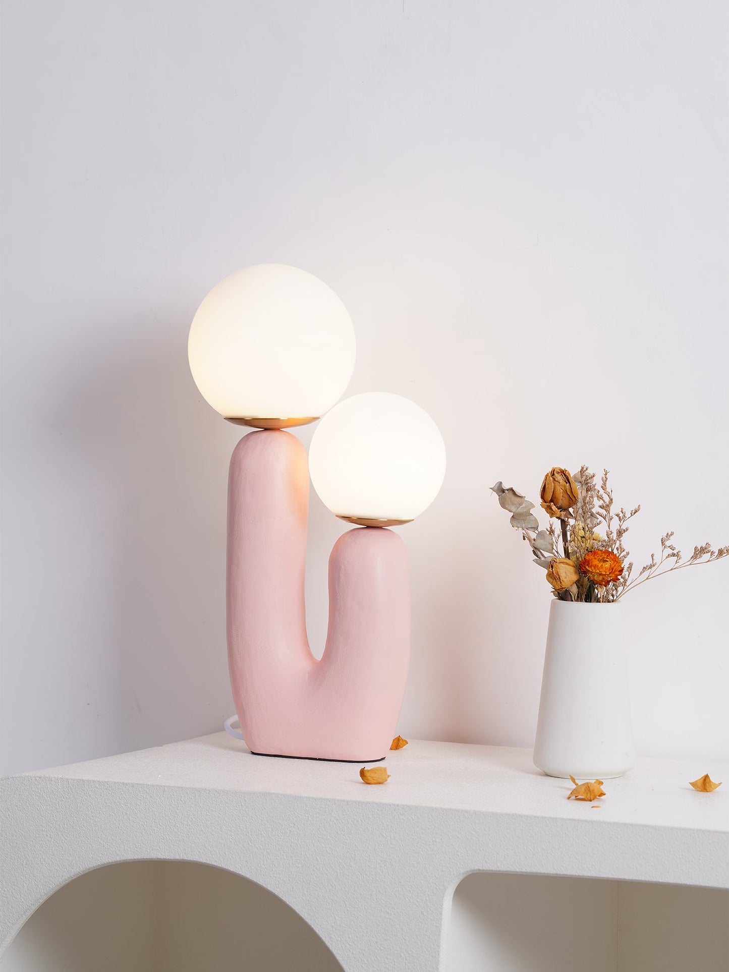 Lampe de Table Oo Rough – Résine, Verre, Design Organique