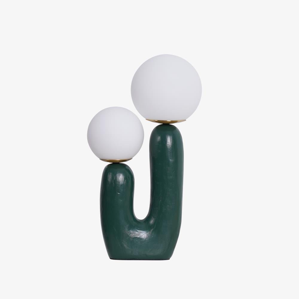 Lampe de Table Oo Rough – Résine, Verre, Design Organique