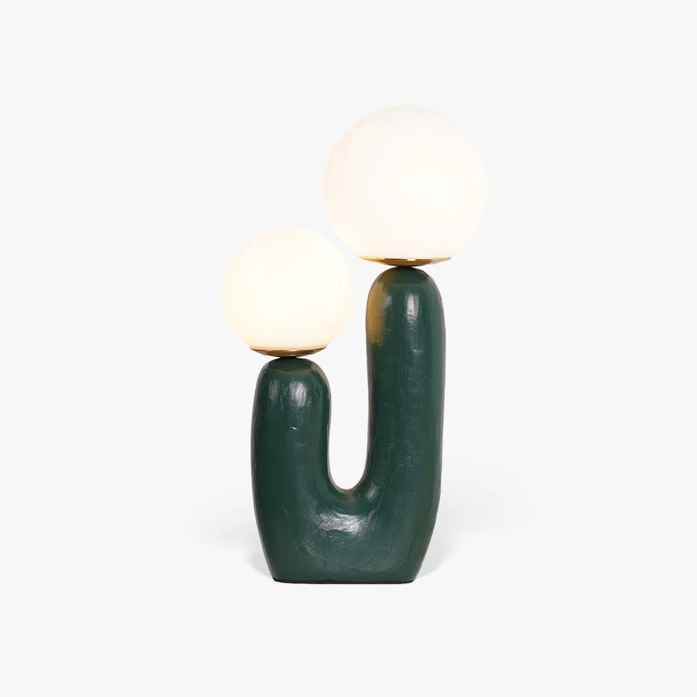 Lampe de Table Oo Rough – Résine, Verre, Design Organique
