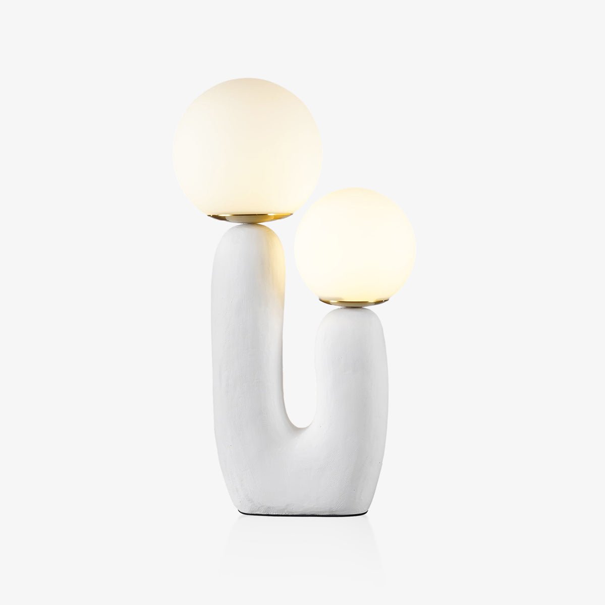 Lampe de Table Oo Rough – Résine, Verre, Design Organique
