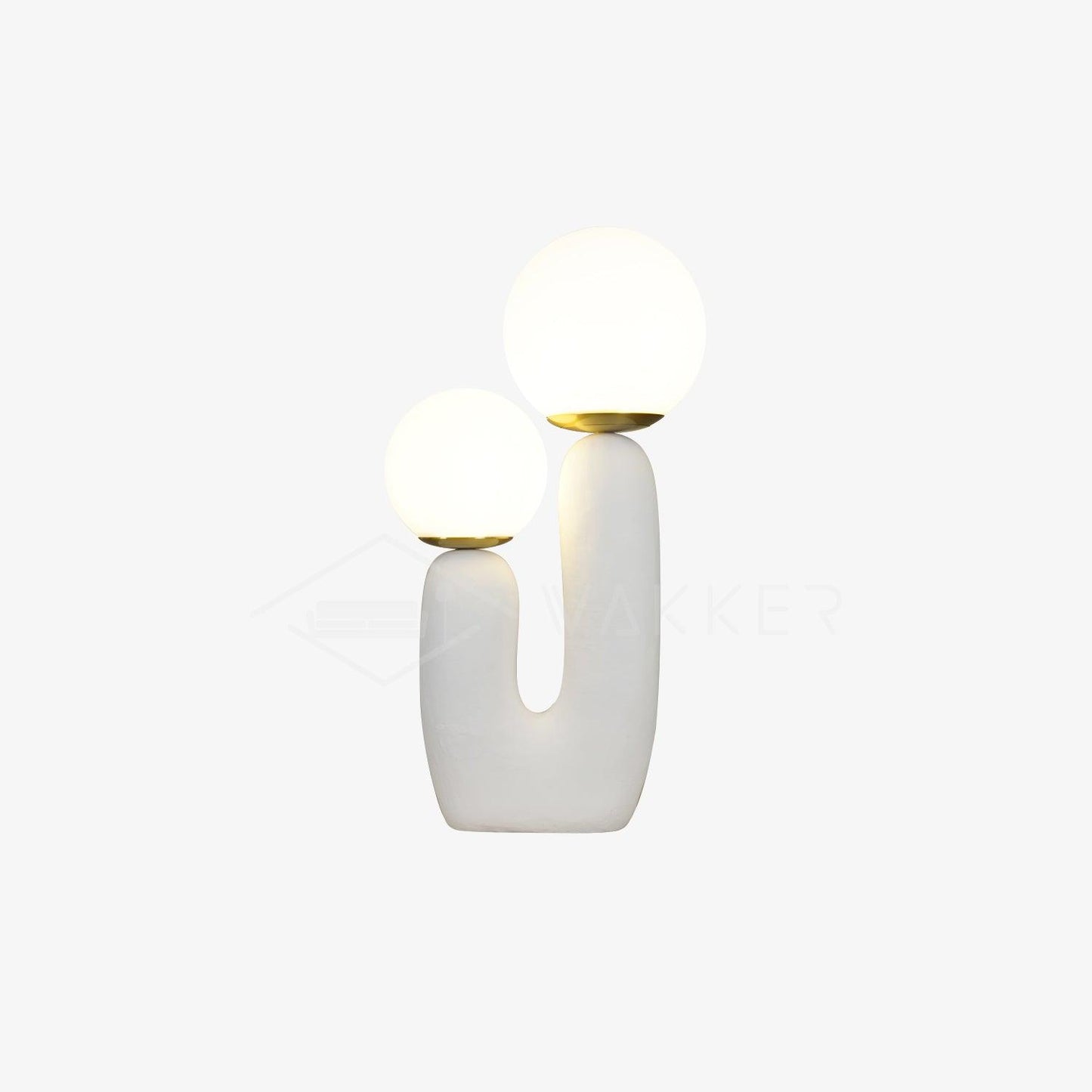 Lampe de Table Oo Rough – Résine, Verre, Design Organique