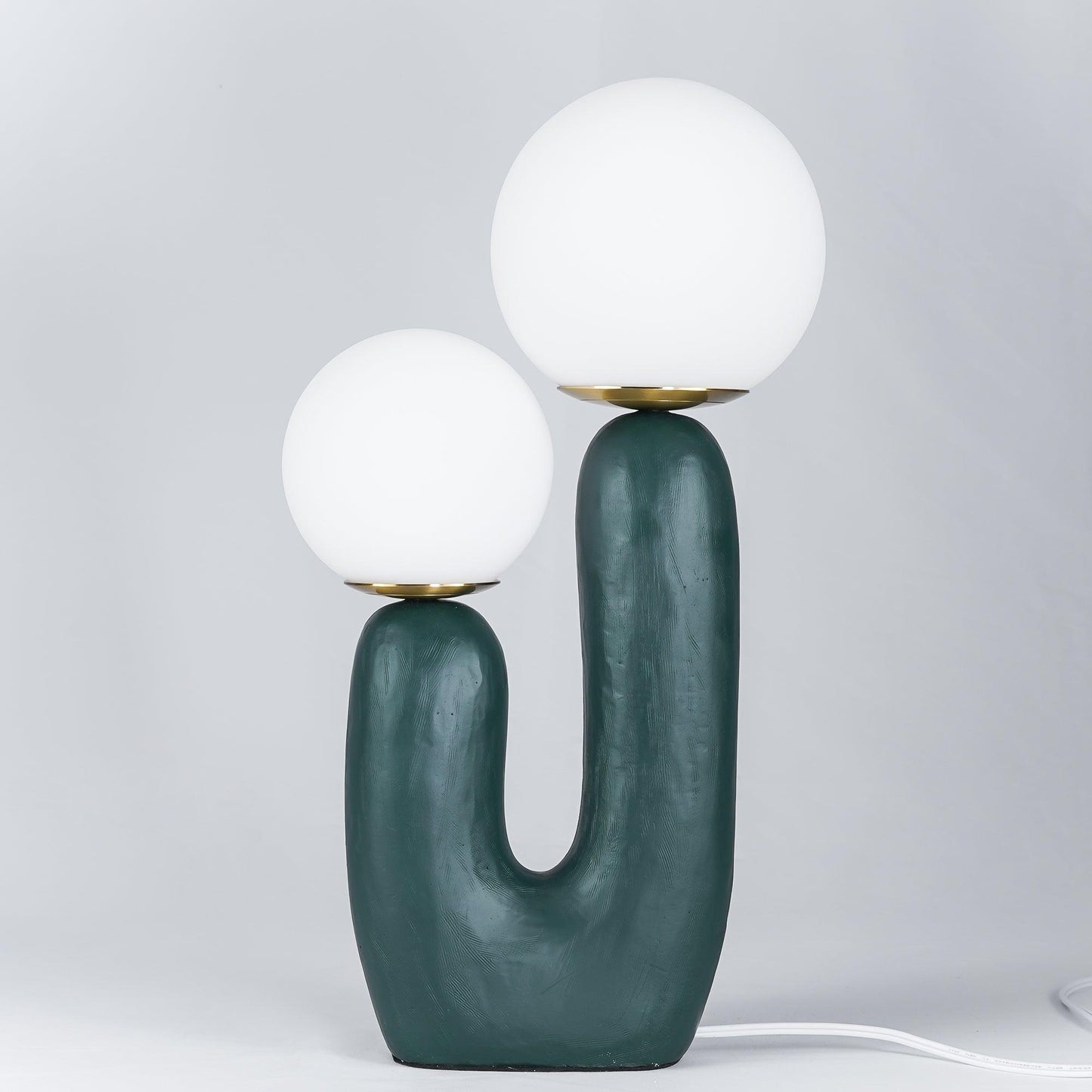 Lampe de Table Oo Rough – Résine, Verre, Design Organique