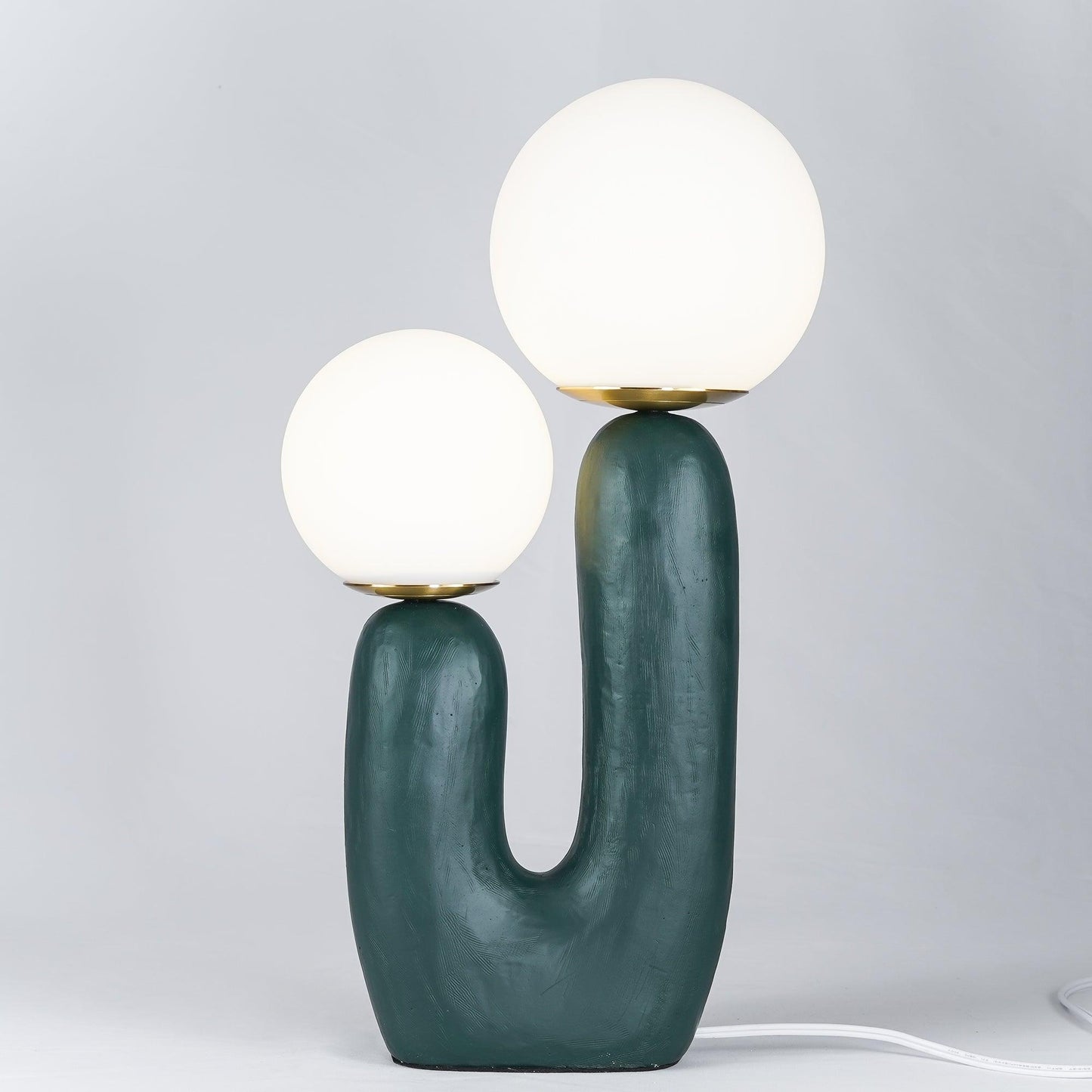 Lampe de Table Oo Rough – Résine, Verre, Design Organique