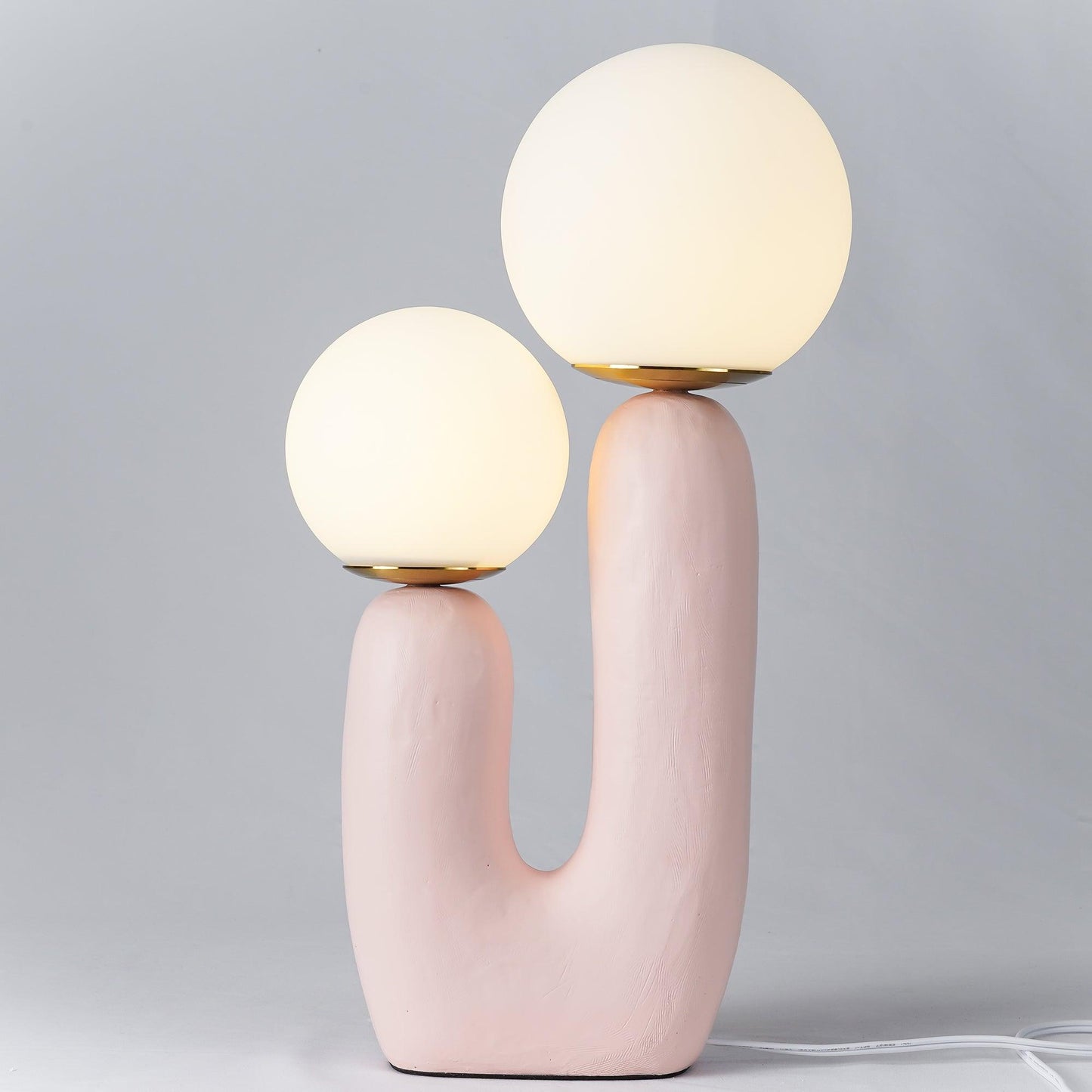 Lampe de Table Oo Rough – Résine, Verre, Design Organique