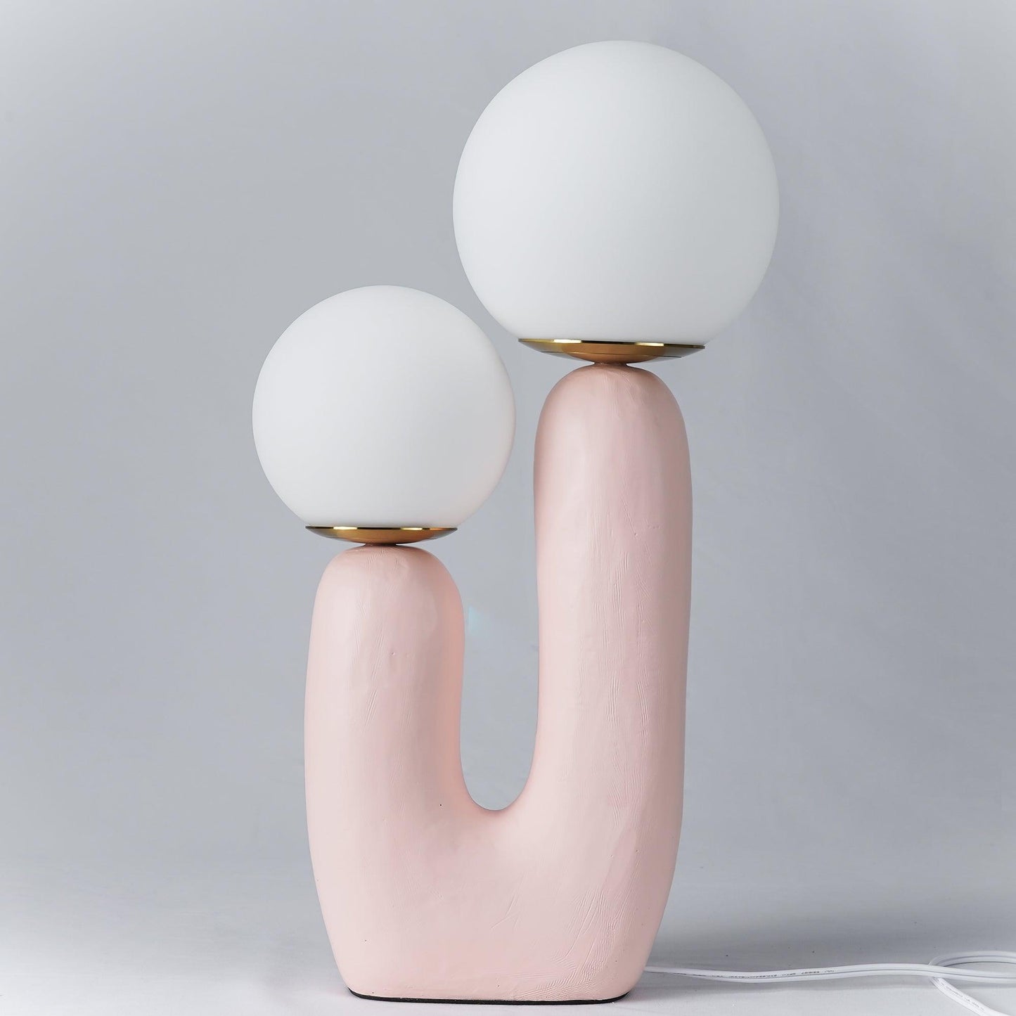 Lampe de Table Oo Rough – Résine, Verre, Design Organique