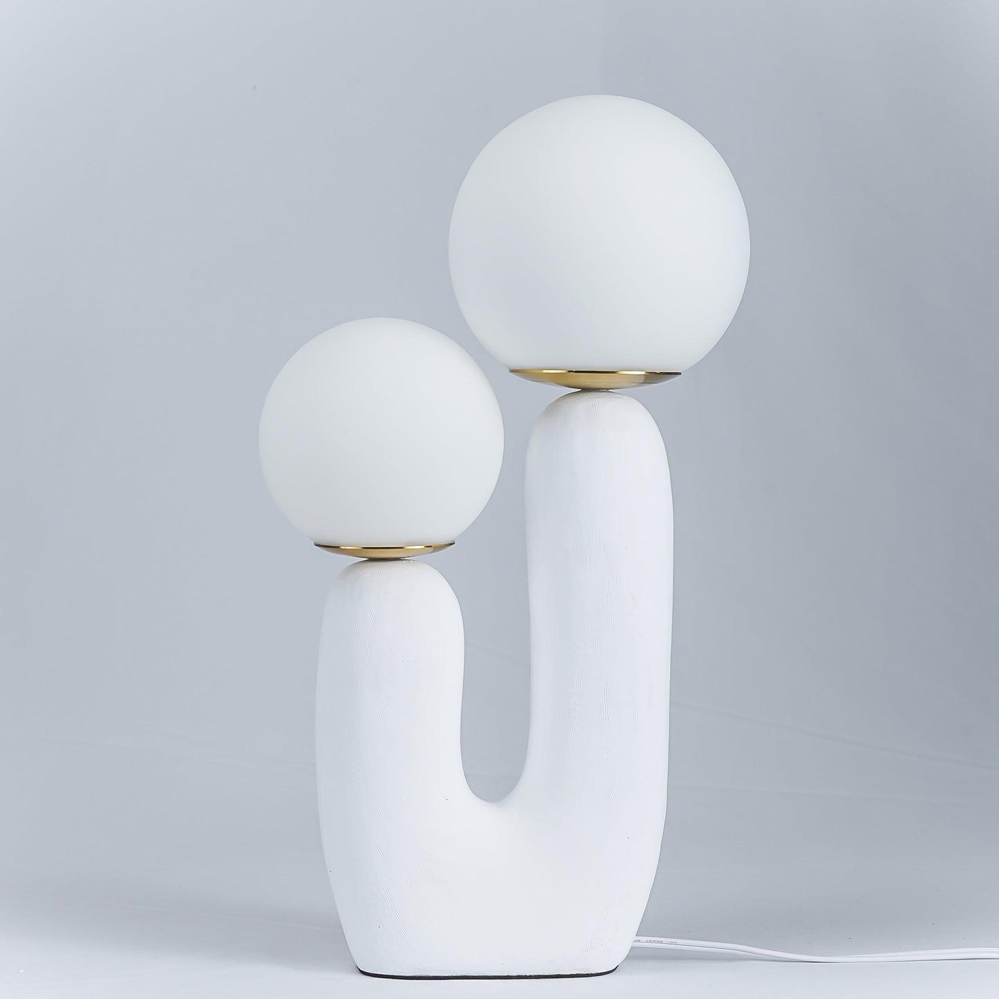 Lampe de Table Oo Rough – Résine, Verre, Design Organique