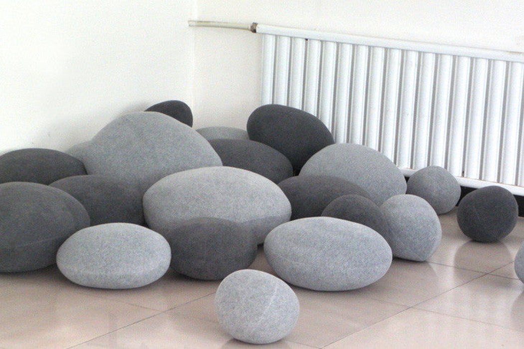 Pebble Stone – Housses de Coussin Effet Galet (Lot de 6)