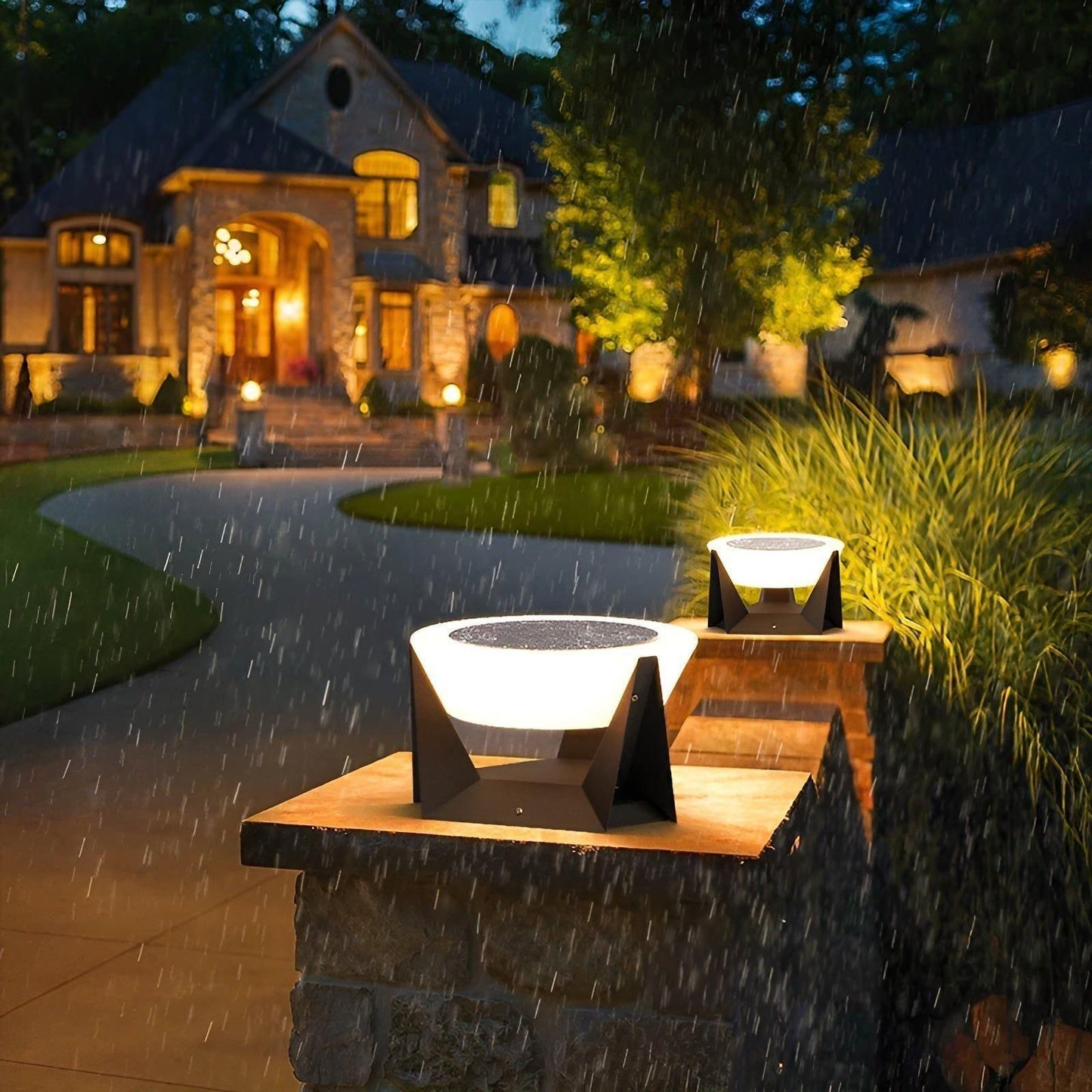 Lampe Solaire de Jardin Style Japonais – Éclairage Zen et Éco-Responsable pour Extérieur