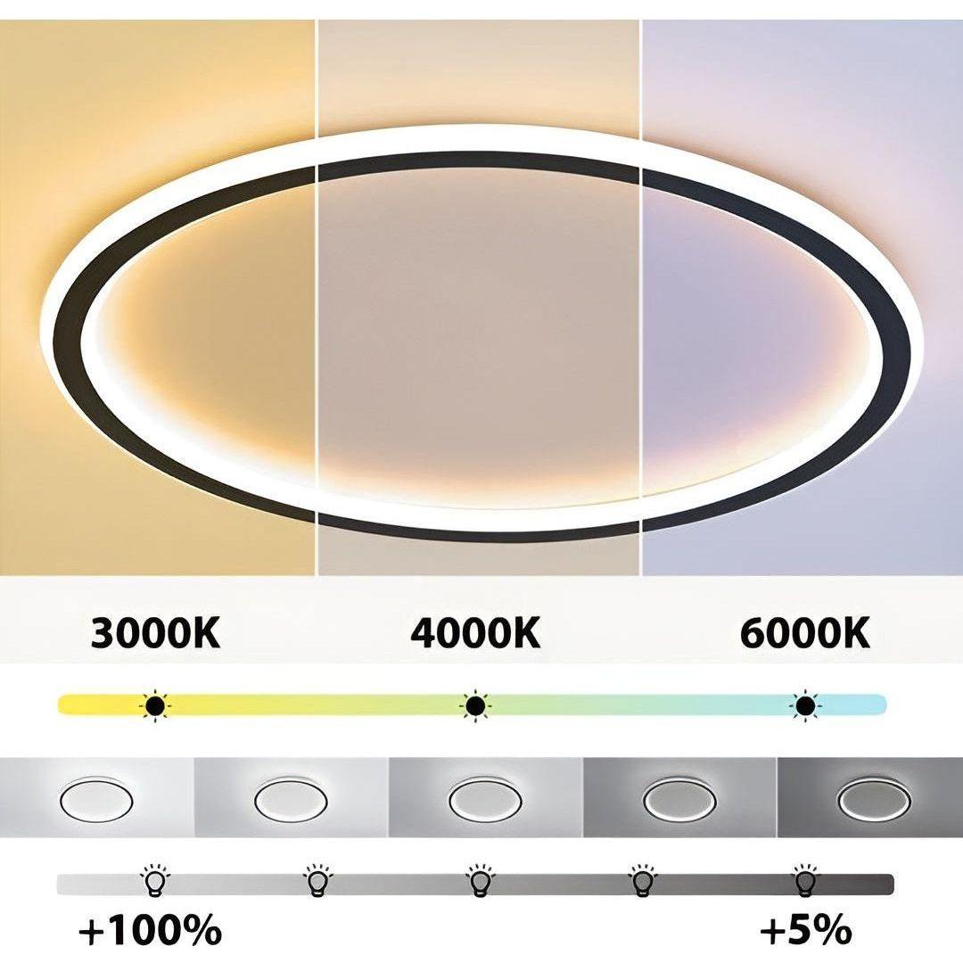 Plafonnier LED Rond Moderne Dimmbable avec Télécommande