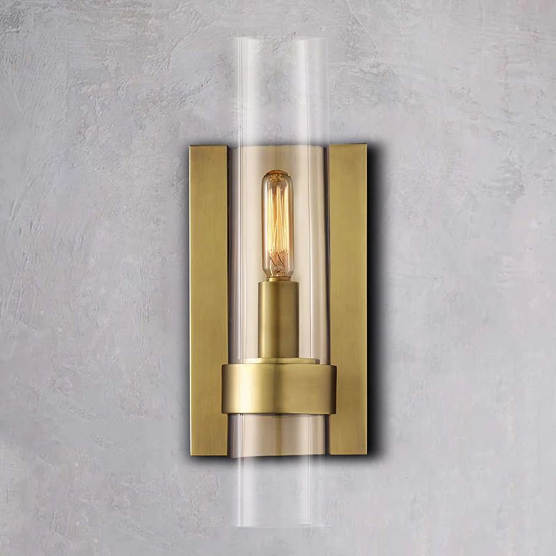 Applique Murale Ravelle, Laiton et Verre Soufflé, 2700K