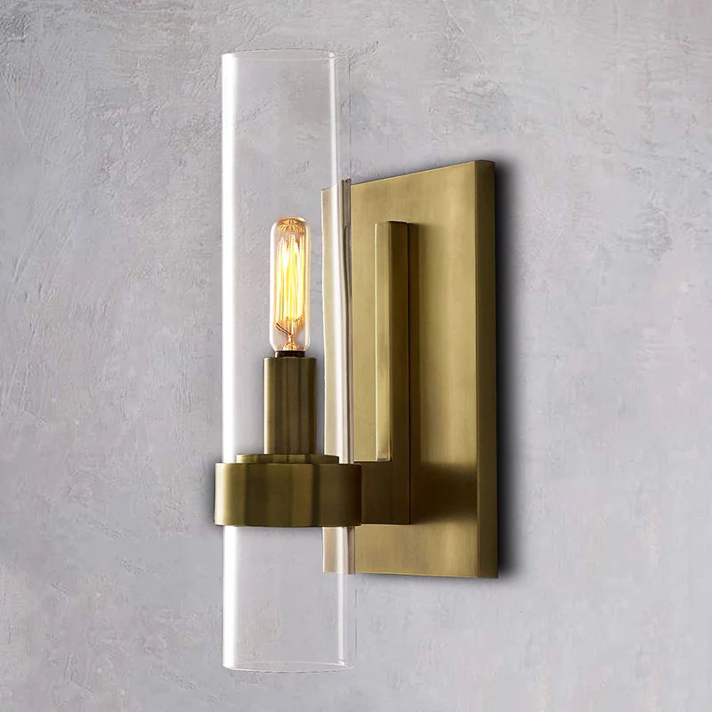 Applique Murale Ravelle, Laiton et Verre Soufflé, 2700K