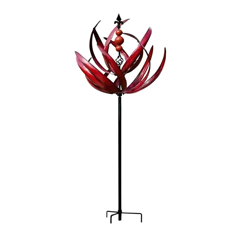 Carillon Éolien Tourbillonnant en Métal – Lumière, Harmonie et Mouvement pour le Jardin