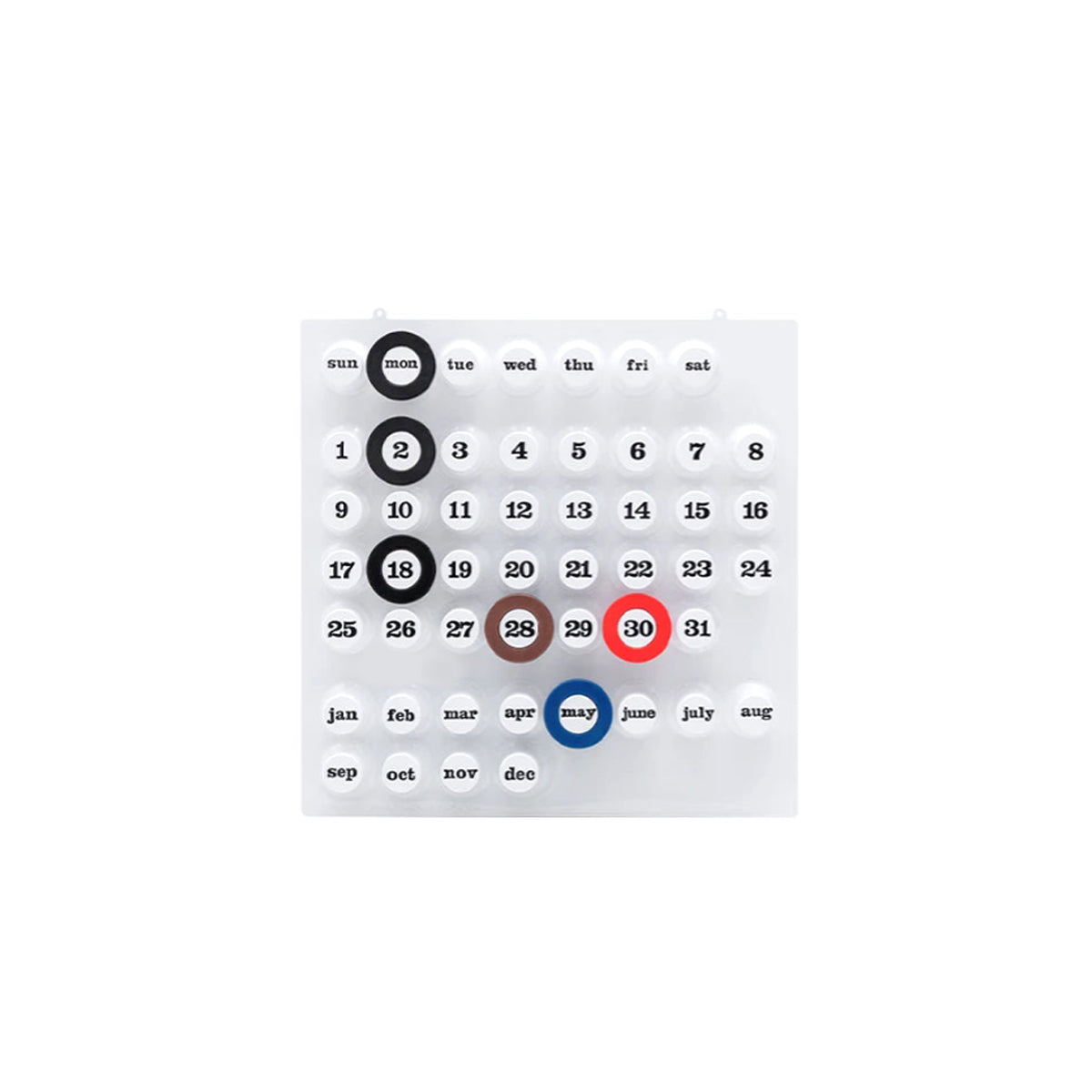 Calendrier Mural Rétro Ring A Date – Alliez Style Vintage et Organisation Quotidienne