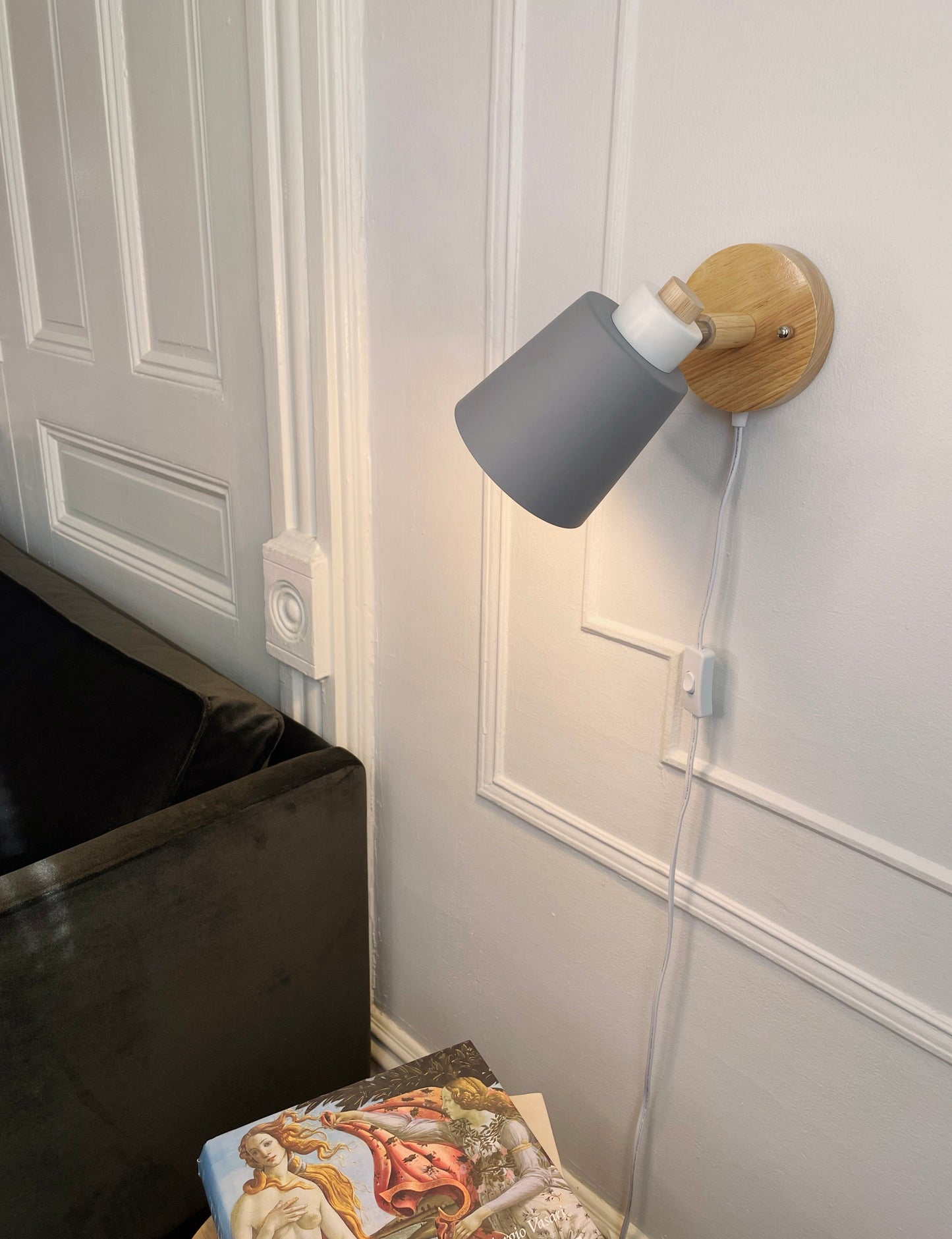 Rotating – Lampe de Lecture Murale avec Prise et Support Pivotant