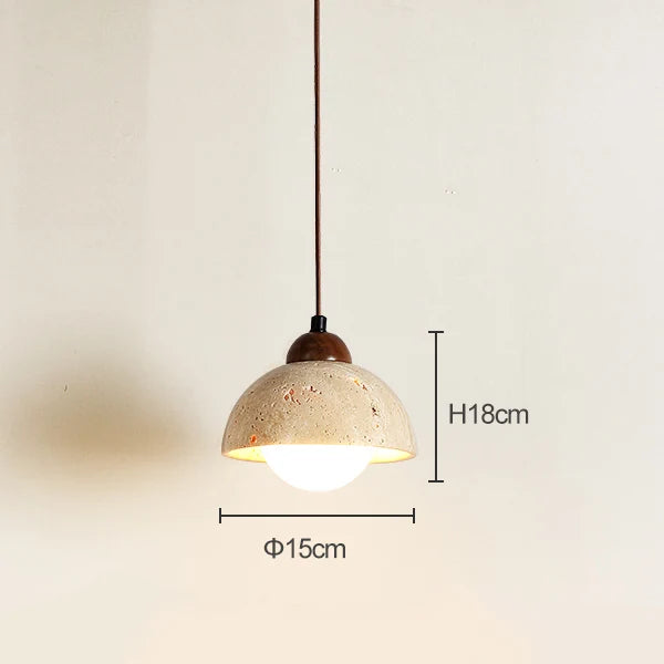 Suspension Élégante en Pierre Naturelle – Minimalisme et Raffinement Inspirés du Japon
