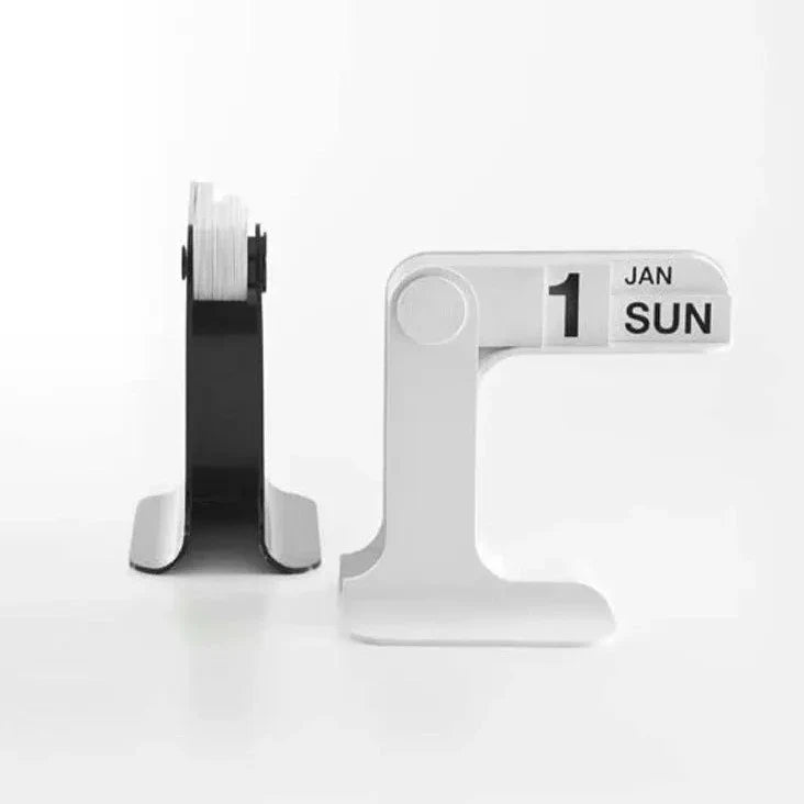 Calendrier de Bureau Minimaliste Noir – Élégance Moderne et Fonctionnelle