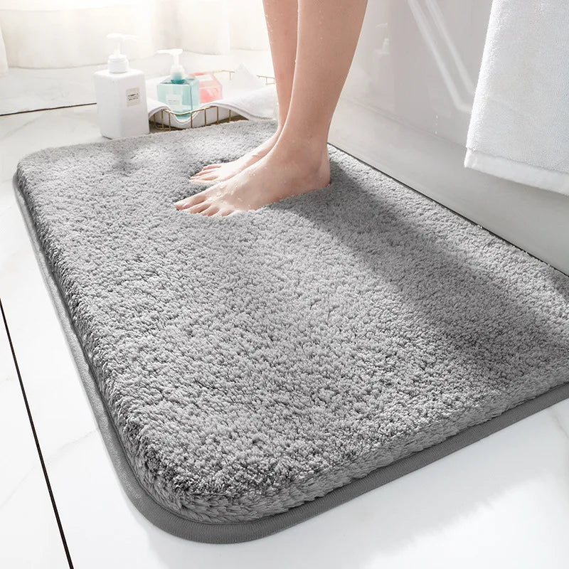 Tapis de Bain Ultra-Épais en Microfibre Antidérapant