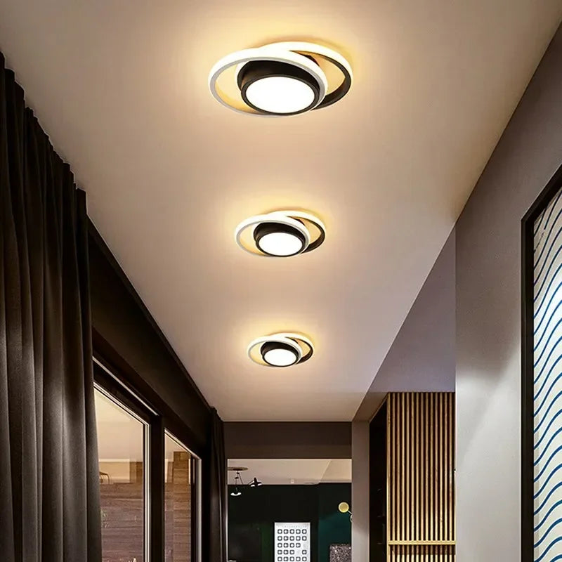 Lampe LED Moderne | Design Créatif à 2 Anneaux et Éclairage Stylé